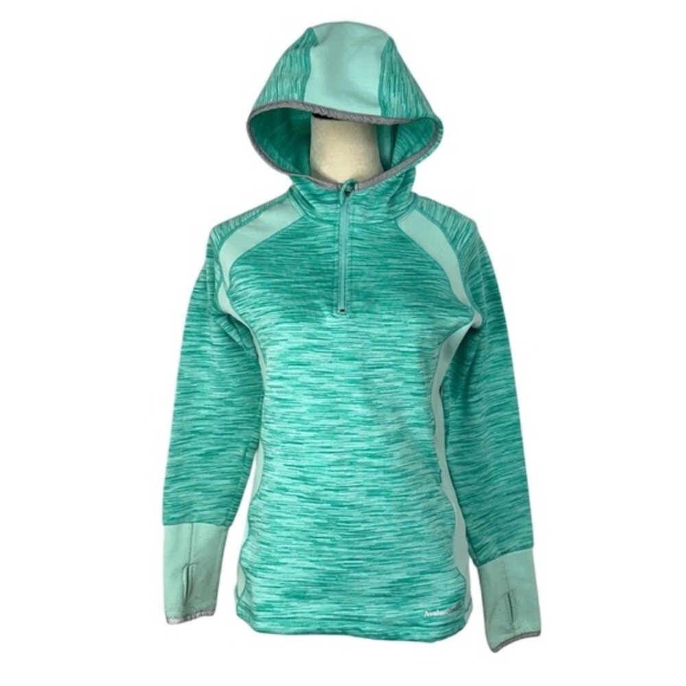 Avalanche Pullover‎ Hoodie Active Base Layer Breathable Green Womens Small